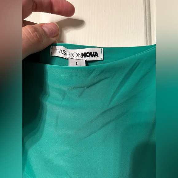 Green Fashion Nova Bodycon Dress - Picture 2 of 4